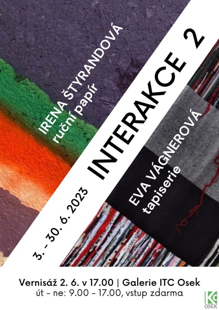 Výstava INTERAKCE 2 v KC Osek (3. 6. – 30. 6. 2023)